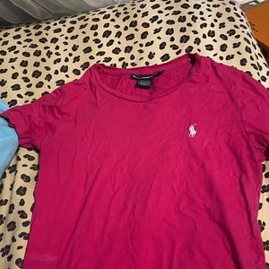 Pink polo shirt